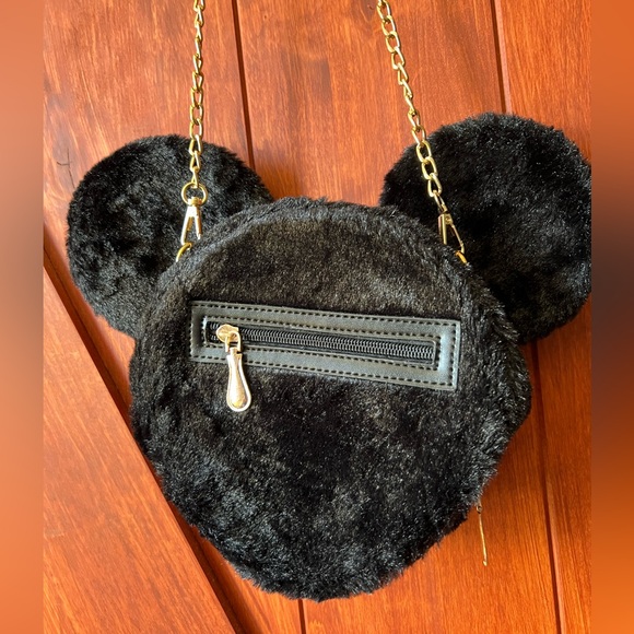 FUZZY MICKEY MOUSE HEAD SLING W. removable straps - Picture 2 of 7